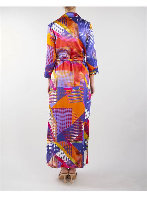 Patchwork print chemisier dress Manila Grace MANILA GRACE |  | A268VSMA434